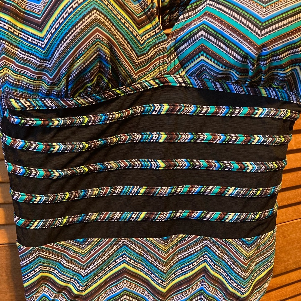 Tropiculture Colorful Aztec Designs Swimsuit - image 7